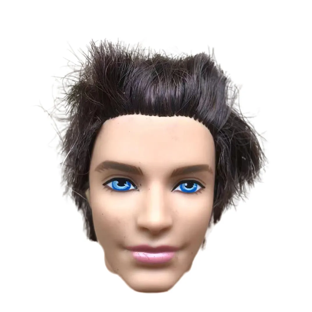 Male Doll Ken Heads Original Doll Toy Figures Good Makeup Face Prince Men Doll Heads DIY Dressing Accessories Girl Gift Toys