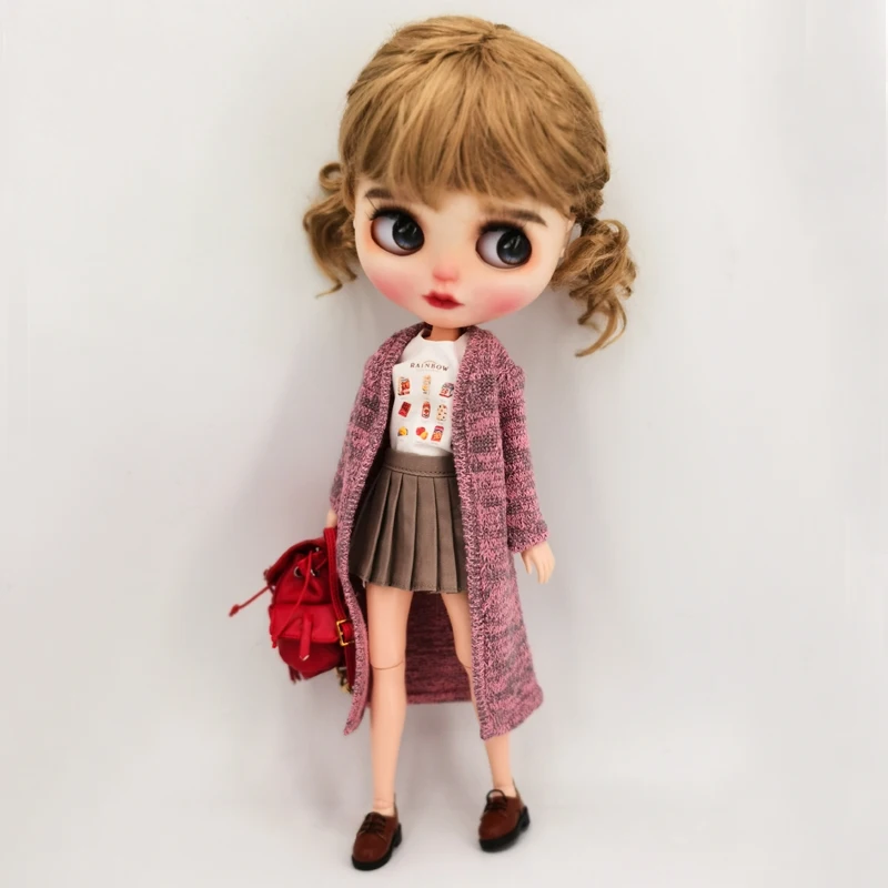 Blythe Doll Clothes Shirt Jeans Pants Skirt for Ob24 Ob22 Azone Dolls Shirt