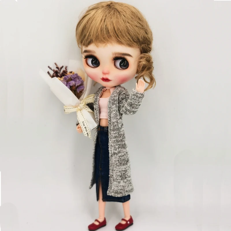 Blythe Doll Clothes Shirt Jeans Pants Skirt for Ob24 Ob22 Azone Dolls Shirt