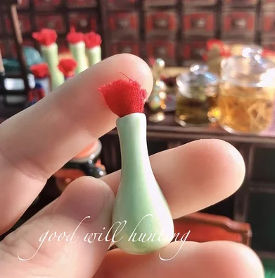 1:12 Doll House Miniature Chinese Medicine Model Chinese Medicine Shop Scene Pill Medicine Wine Prescription BJD Doll Decoration