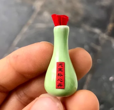 1:12 Doll House Miniature Chinese Medicine Model Chinese Medicine Shop Scene Pill Medicine Wine Prescription BJD Doll Decoration