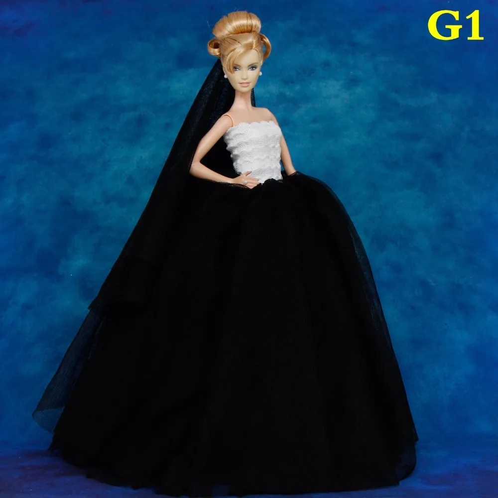 High Quality Lady Dress Wedding Party Bride Wear Gown Pink Top + Lace Veil Clothes for 11.5'' Doll Accessories Kids Toy Gift