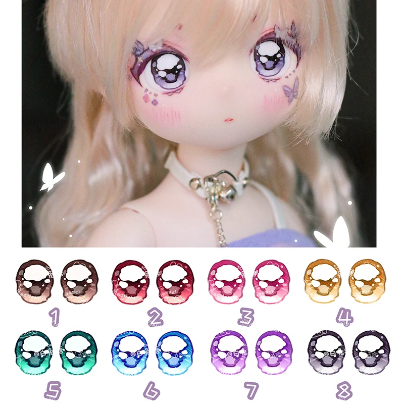 BJD eyes 10mm-16mm-20mm-24mm doll eyes 20mm doll acrylic eyeballs 1/12 1/8 1/6 1/4 1/3 BJD SD doll accessories doll cartoon eyes
