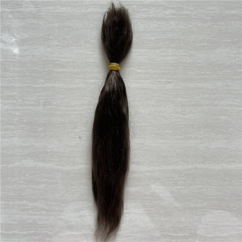 Tea Brown Black Brown Colors Reborn Baby Doll Mohair Accessories Handrooted BJD 1/6 Dolls Hair Wig Accessories