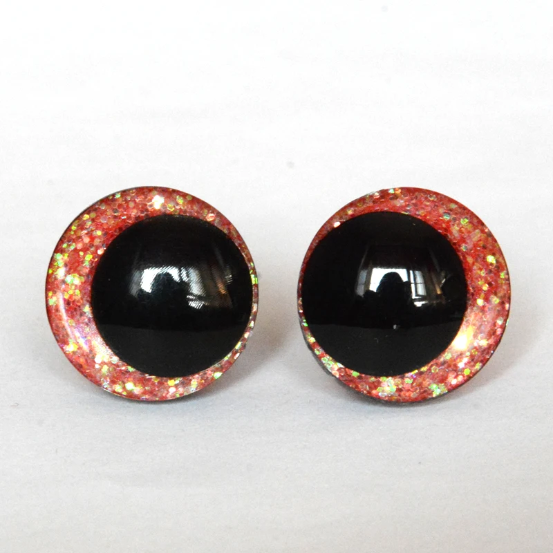 20pcs Round Eccentric-Pupil Cartoon glitter toy safety eyes doll pupil eyes with washer for c