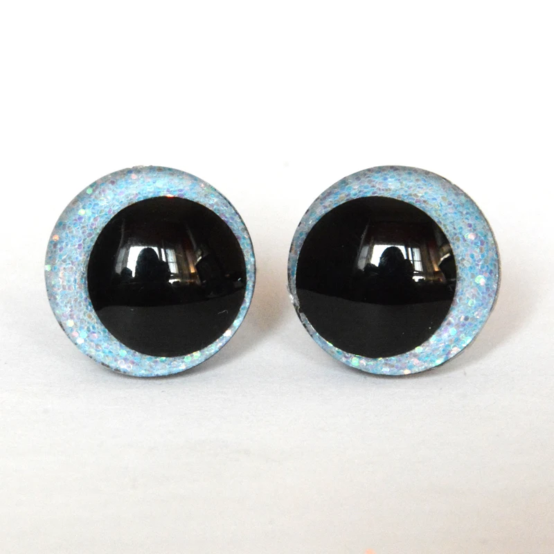 20pcs Round Eccentric-Pupil Cartoon glitter toy safety eyes doll pupil eyes with washer for c