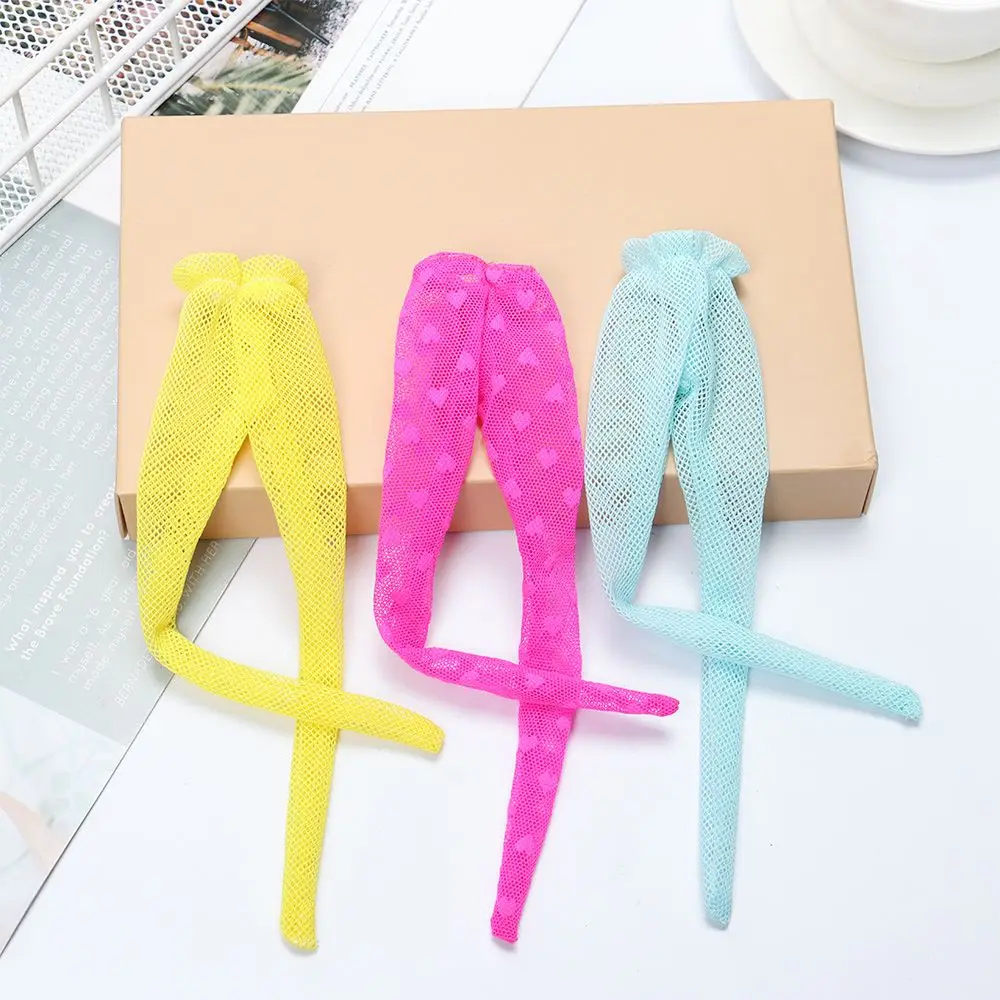 Love Heart Pattern Doll Silk Stockings Toy Dress Up Game Elestic Legging Colorful PanPant Hose Fit 1/6 Scale Dolls Accessories