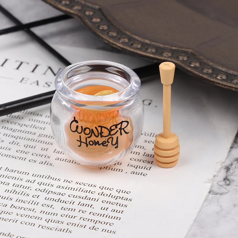 Mini Miniature Dollhouse Honey pot Kitchen Room Food Home Tableware Accessories