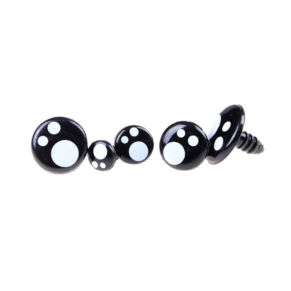 100pcs 8/12/14mm Cartoon Safety Eyes Nose Toy Teddy Bear Stuffed Toys Kawaii Doll Eyes DIY Snap Animal Puppet Doll Accessories