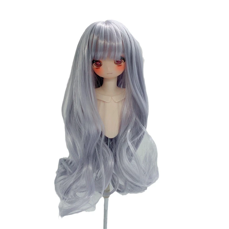 1/3 1/4 1/6 Bjd Doll Wig Accessories Dark Borwn Long Curly Wig for 60cm Doll Girls DIY Toys