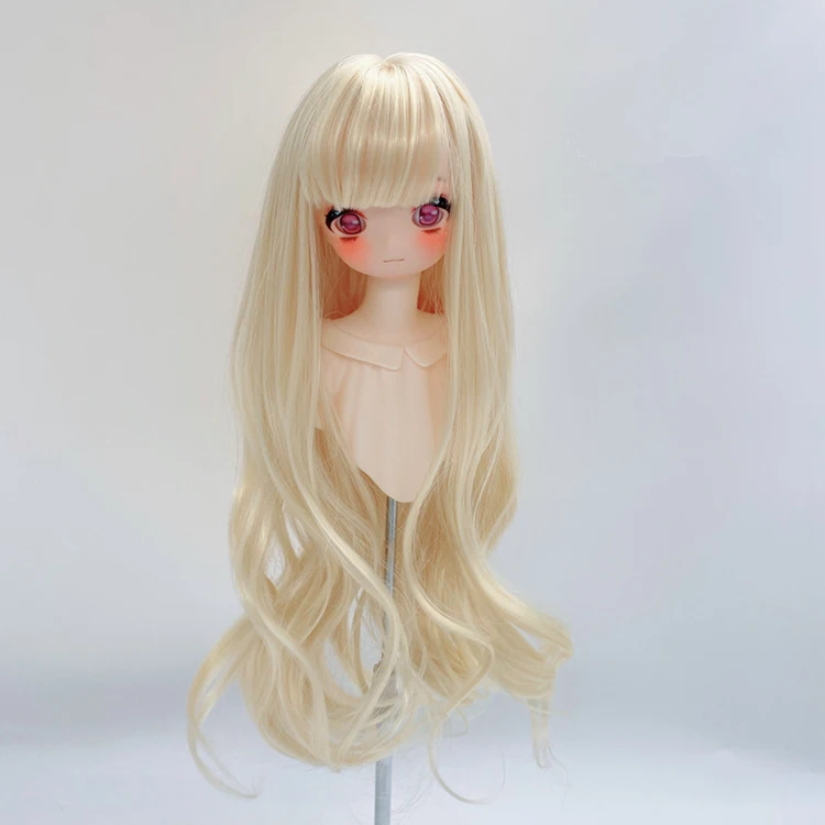 1/3 1/4 1/6 Bjd Doll Wig Accessories Dark Borwn Long Curly Wig for 60cm Doll Girls DIY Toys