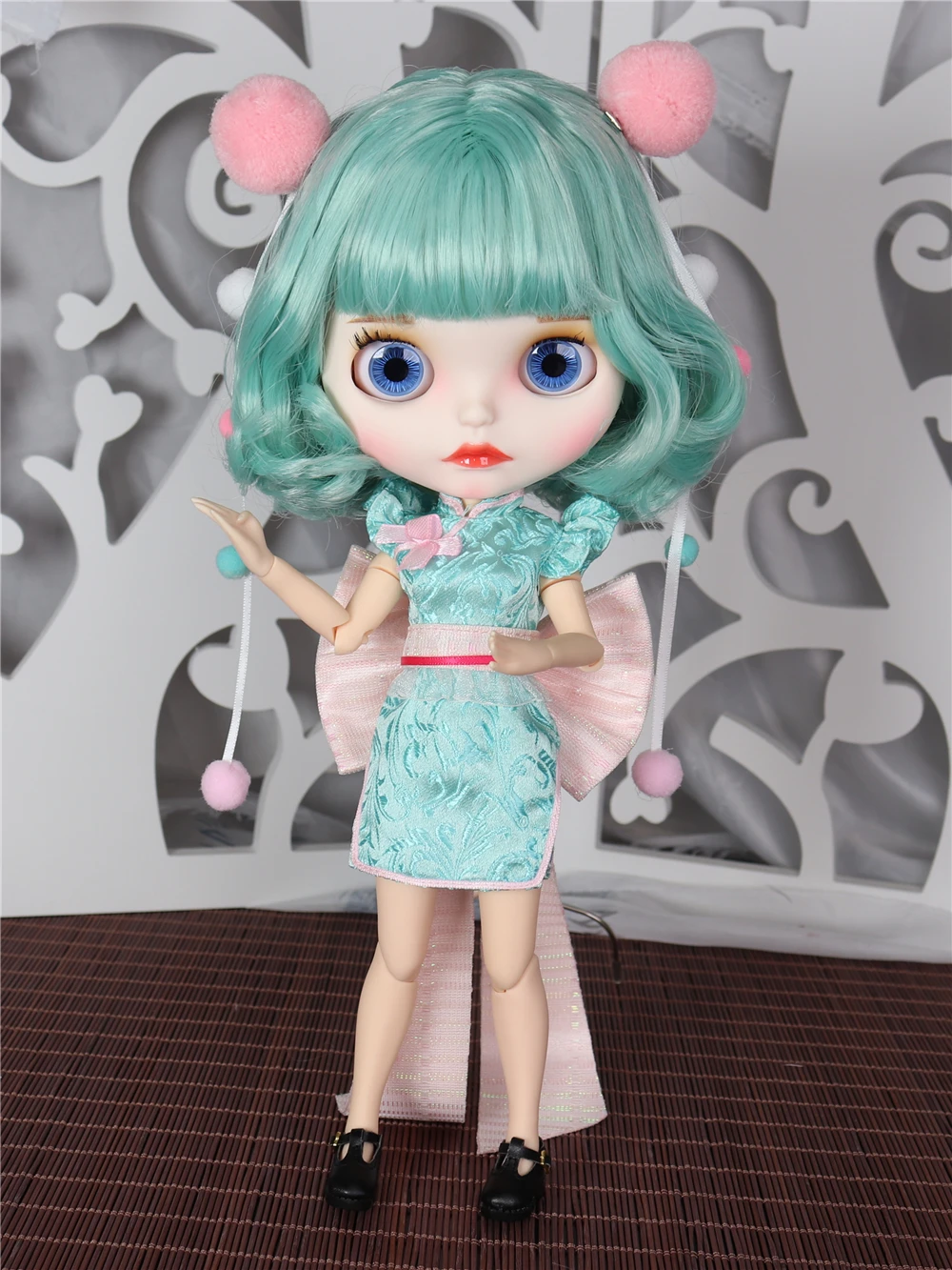 ICY DBS Blyth doll outfits mermaid suit flower dress elegant cheongsam clothes for joint doll toy