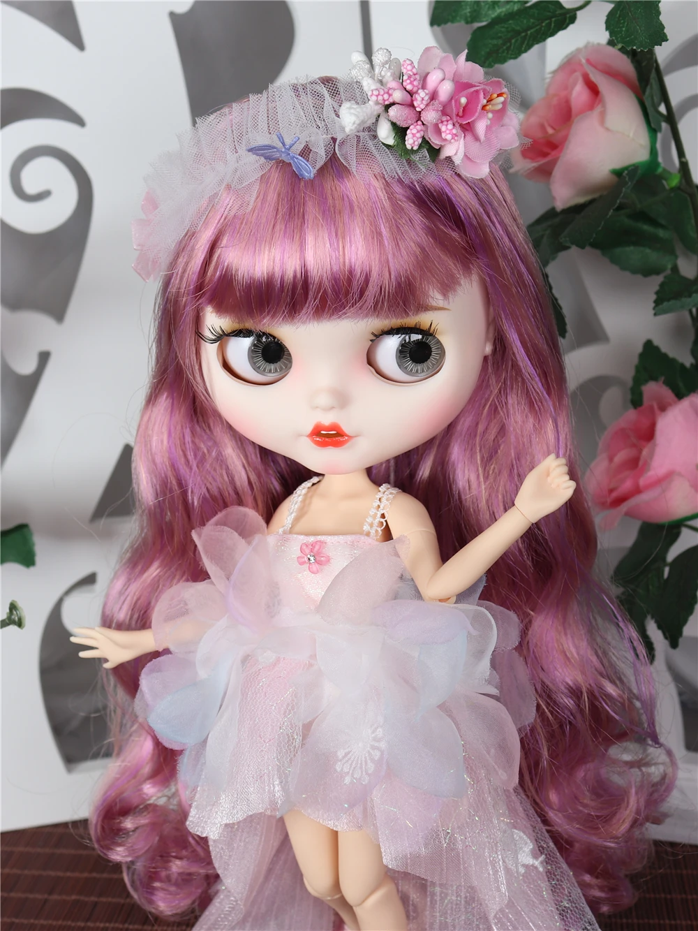 ICY DBS Blyth doll outfits mermaid suit flower dress elegant cheongsam clothes for joint doll toy