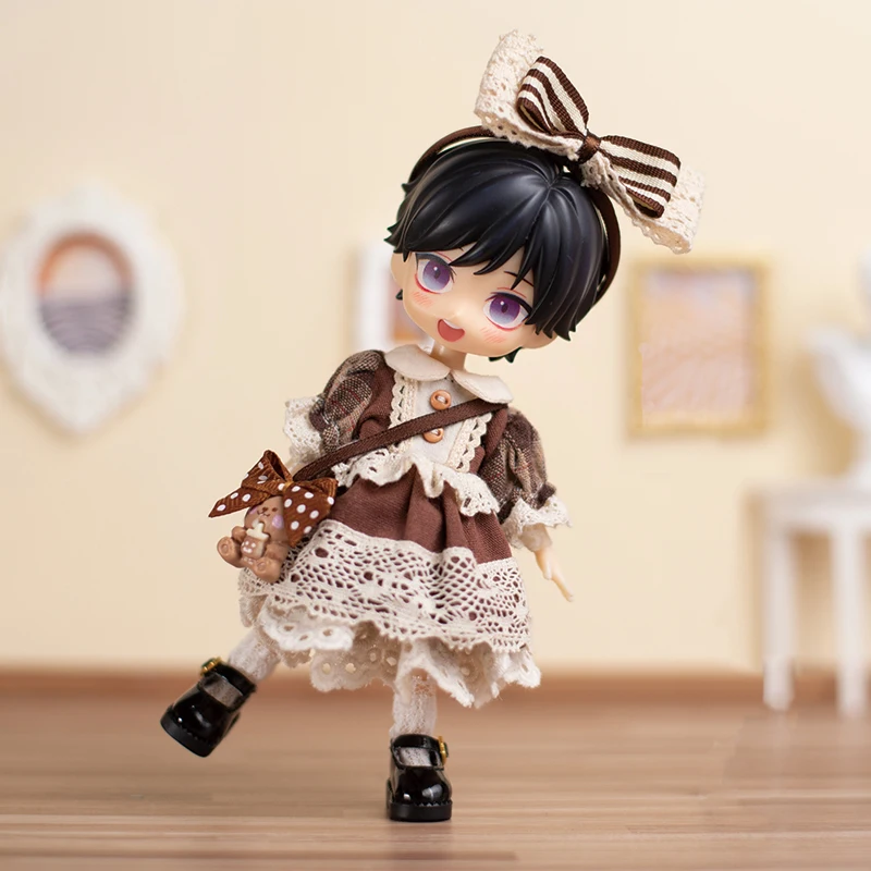 New Ob11 Doll Suki Ins Clothes Skirt Doll Princess Dress Suit Doll Maid Dress For Ymy, Penny, Obitsu11, Molly,1/12 Bjd Doll