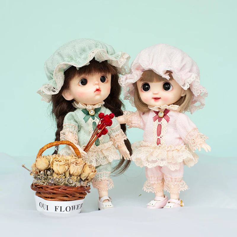 New Ob11 Doll Suki Ins Clothes Skirt Doll Princess Dress Suit Doll Maid Dress For Ymy, Penny, Obitsu11, Molly,1/12 Bjd Doll