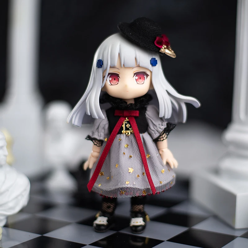 New Ob11 Doll Suki Ins Clothes Skirt Doll Princess Dress Suit Doll Maid Dress For Ymy, Penny, Obitsu11, Molly,1/12 Bjd Doll