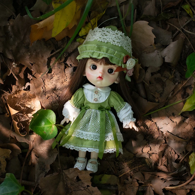 New Ob11 Doll Suki Ins Clothes Skirt Doll Princess Dress Suit Doll Maid Dress For Ymy, Penny, Obitsu11, Molly,1/12 Bjd Doll