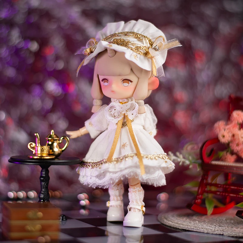 New Ob11 Doll Suki Ins Clothes Skirt Doll Princess Dress Suit Doll Maid Dress For Ymy, Penny, Obitsu11, Molly,1/12 Bjd Doll