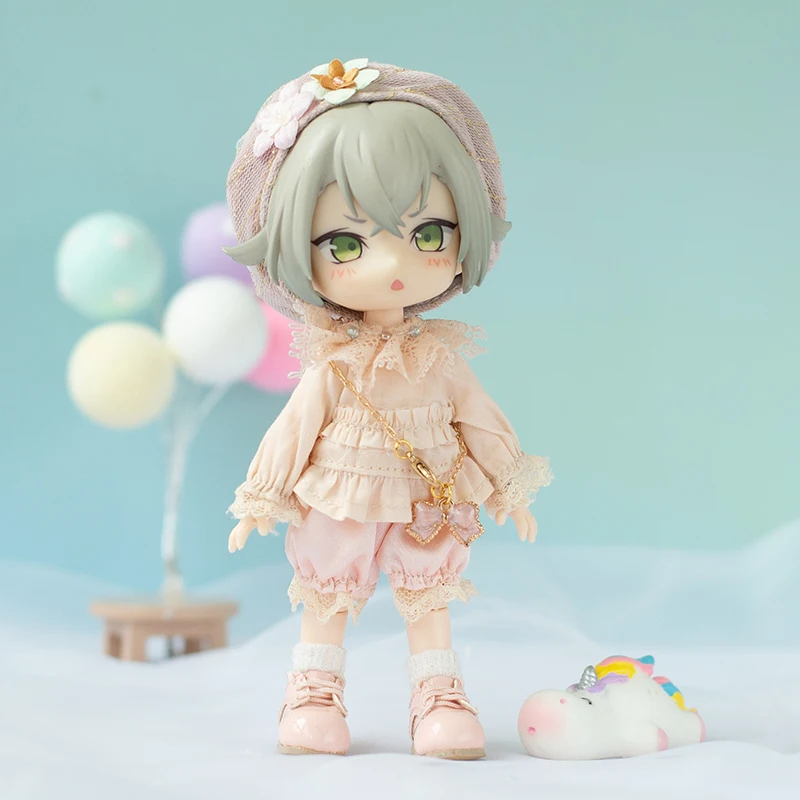 New Ob11 Doll Suki Ins Clothes Skirt Doll Princess Dress Suit Doll Maid Dress For Ymy, Penny, Obitsu11, Molly,1/12 Bjd Doll
