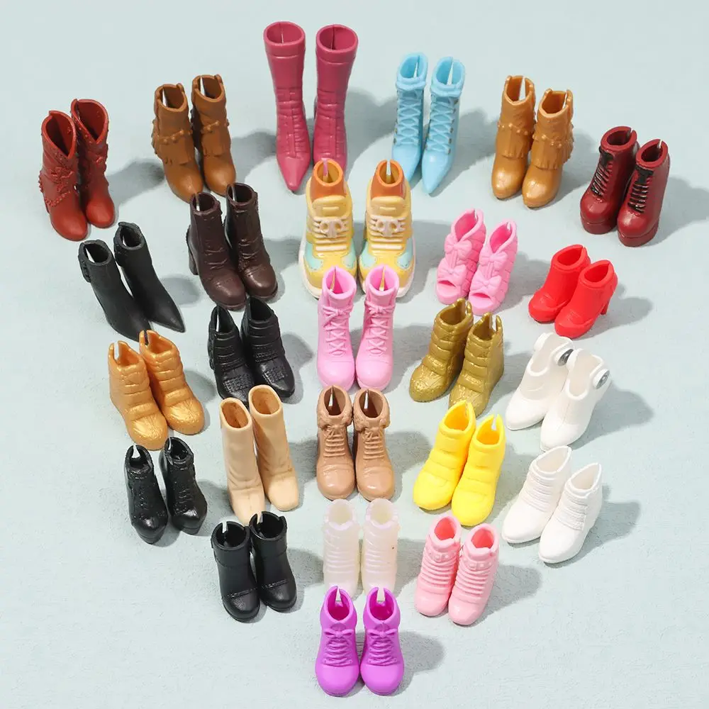 Fashion1/6 Doll Shoes Boots Sandals Girl DIY Dressing Doll Toys Doll Decors For FR Super Model Barby Dolls Colorful Doll Shoes