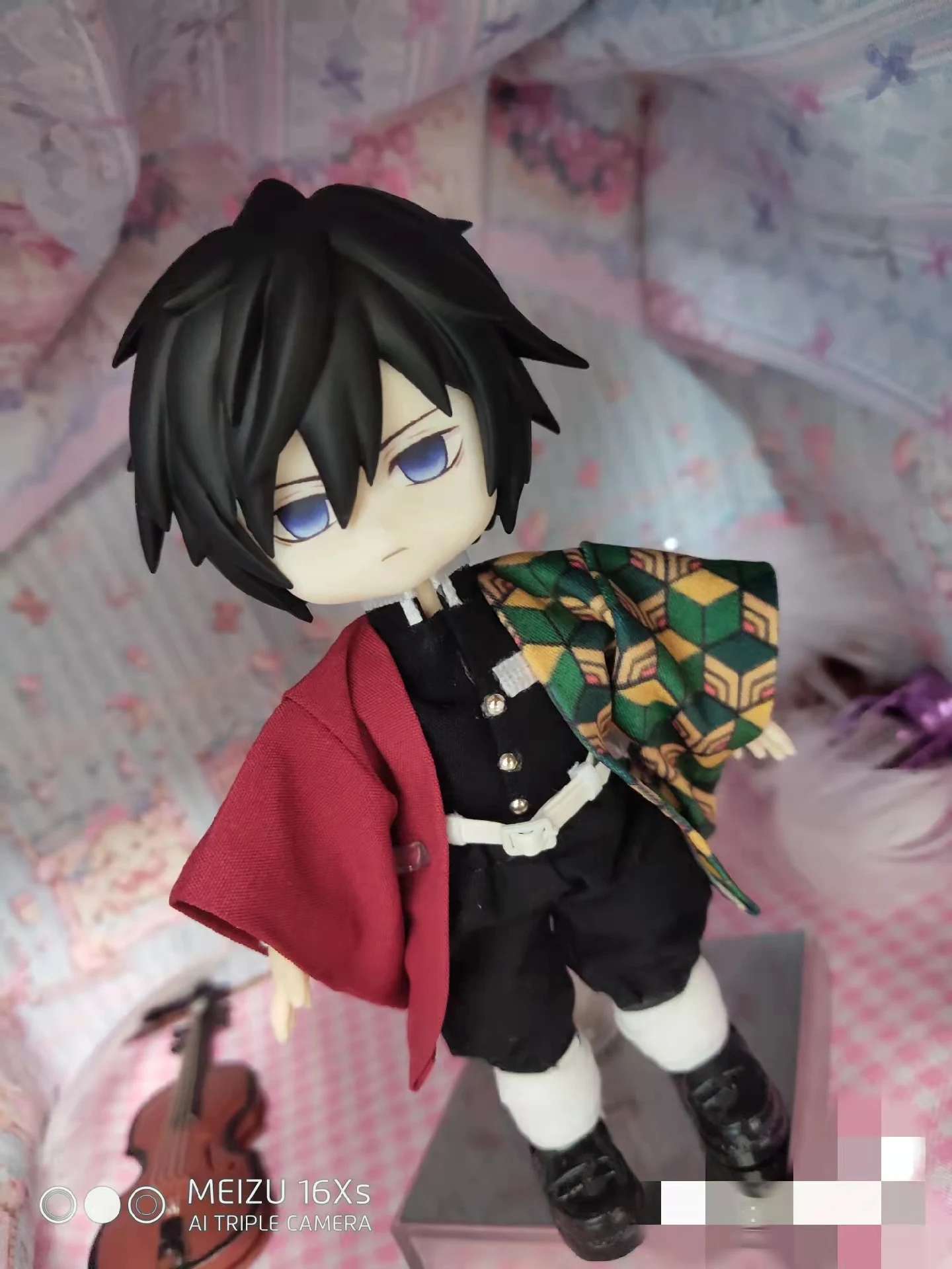 OB11 doll clothes ghost blade doll clothes charcoal cure lang your beans clothing around Japanese cartoonsBaby partsACGN
