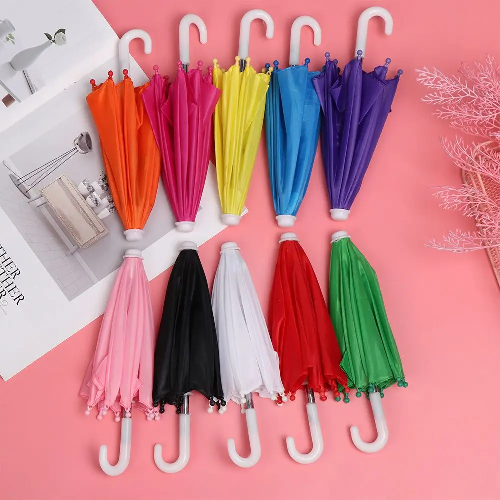 Doll Accessories Toys For Girls Mini Umbrella Rain Gear For Dolls BJD Accessories For Bjd Colorful Umbrellas Doll's Toys