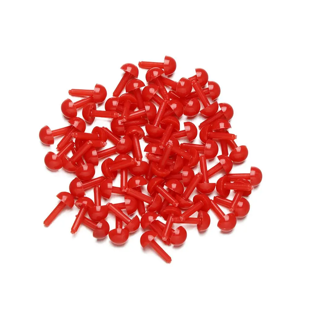 100Pcs Oval Safety Eyes Nose For Crochet Toys Stuffed Animals Plush Toys Teddy Bear Eyes Noses Accessories 3mm/4mm/5mm/6mm
