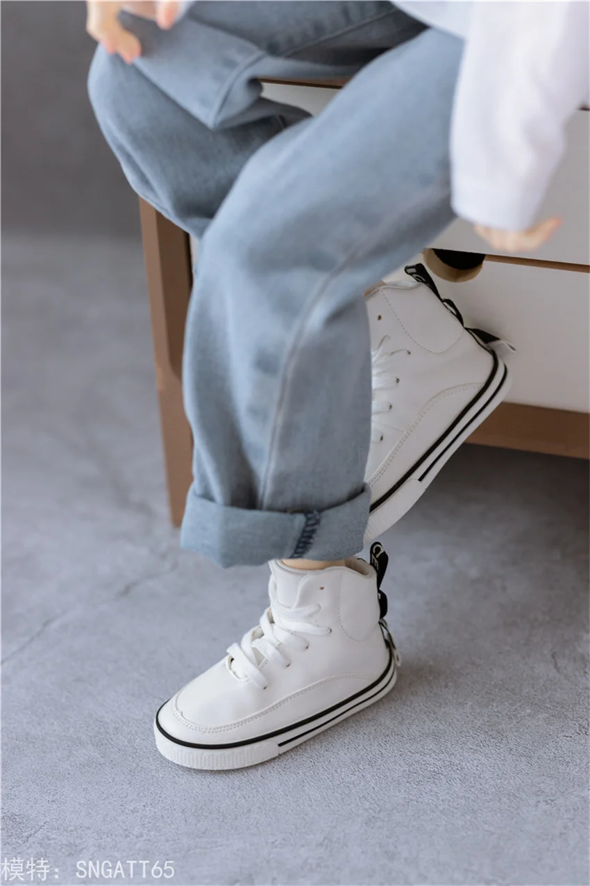 1/4 1/3 BJD SD Doll Round-toe Mini Casual Board Shoes Daily Spot Inventory White Black Yellow Boy's Sneakers Doll Accessories