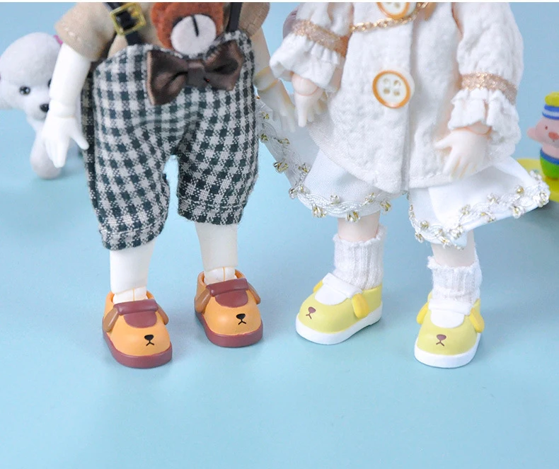 Ob11 Dolls Slippers Pvc Shoes Doll Cartoon Cute Doll Boots Ob11 Doll Shoes With Magnet Doll Accessories For Molly, Gsc, Ufdolls