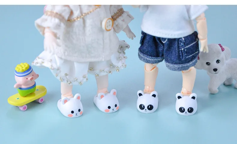 Ob11 Dolls Slippers Pvc Shoes Doll Cartoon Cute Doll Boots Ob11 Doll Shoes With Magnet Doll Accessories For Molly, Gsc, Ufdolls