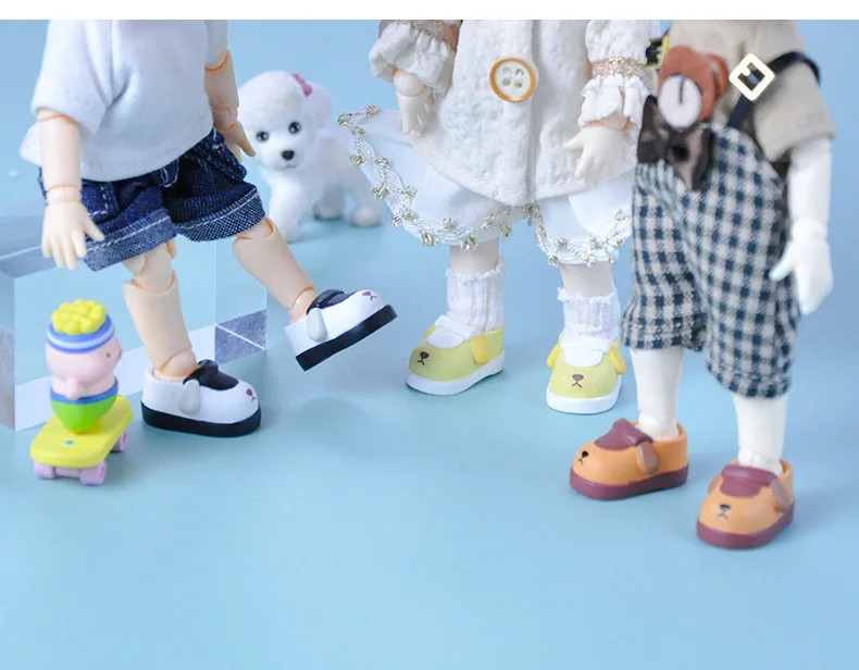 Ob11 Dolls Slippers Pvc Shoes Doll Cartoon Cute Doll Boots Ob11 Doll Shoes With Magnet Doll Accessories For Molly, Gsc, Ufdolls