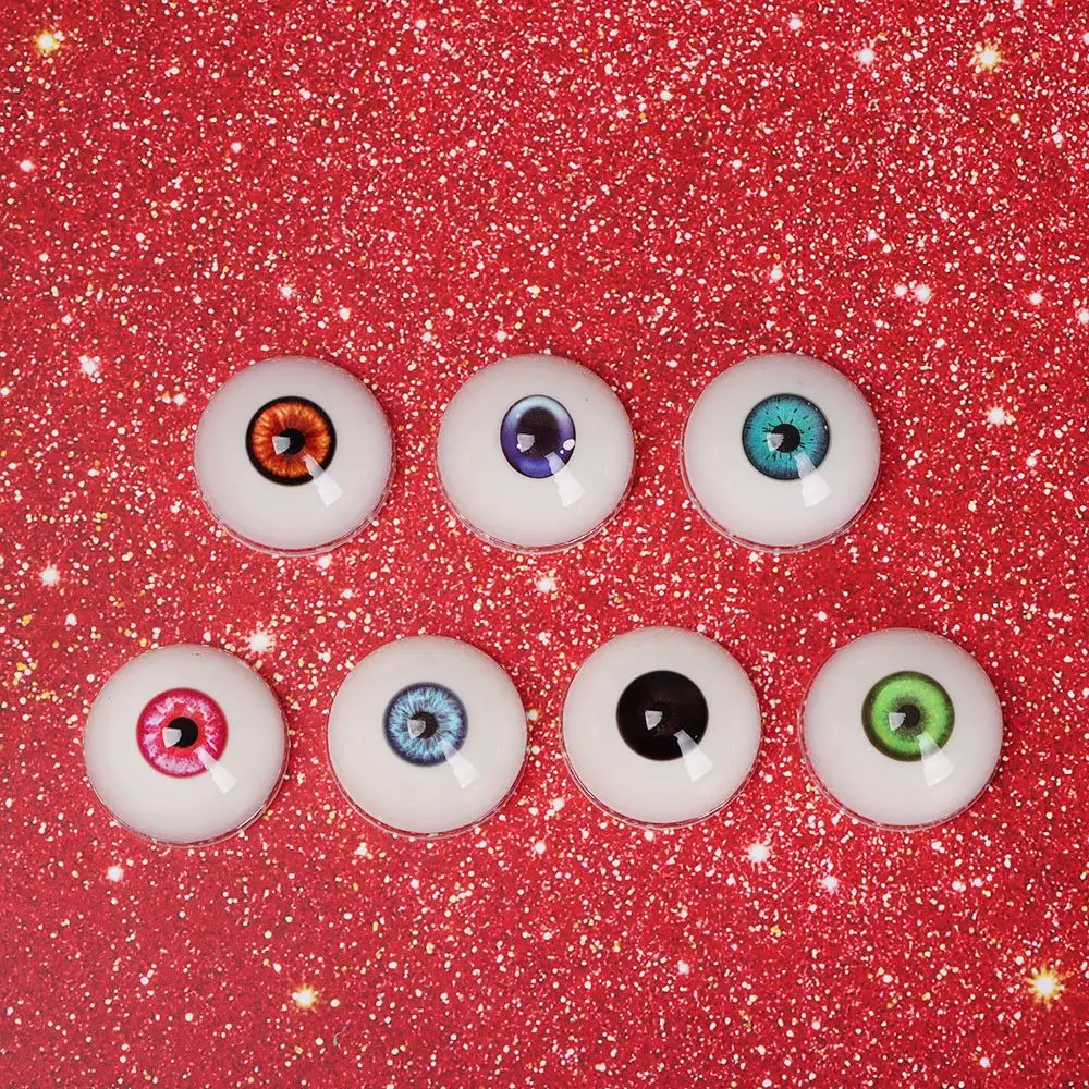 1Pair Glass Eyes Safety Animal Eyeball For BJD Multicolor Doll Making Crafts DIY Toy Accessories 24/26/28/30/32mm