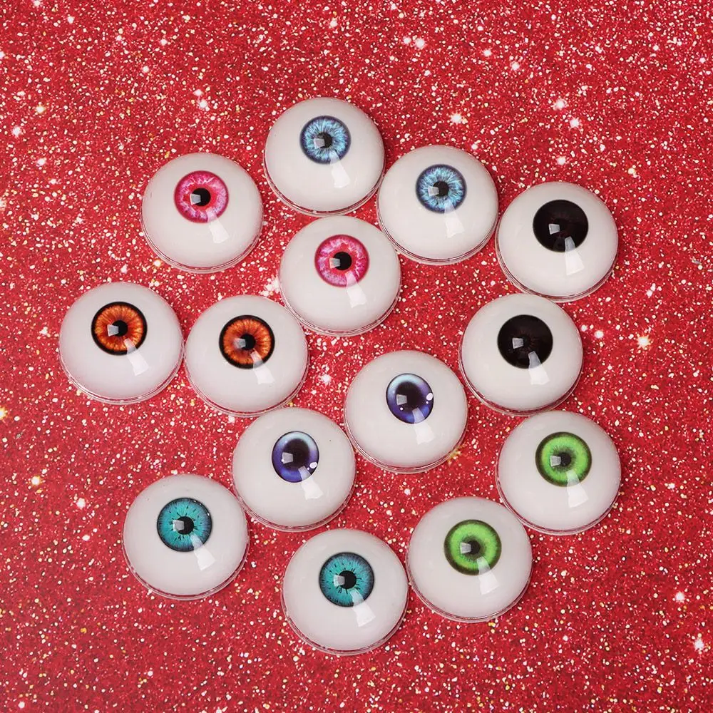 1Pair Glass Eyes Safety Animal Eyeball For BJD Multicolor Doll Making Crafts DIY Toy Accessories 24/26/28/30/32mm
