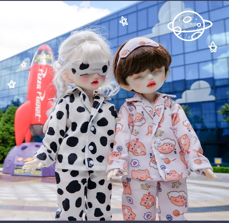1/6BJD Doll Clothes Shirt Tops Trousers Pajamas Set Home Clothes for Large 1/6, Yosd, 30cm Doll Clothes Accessories Shoes