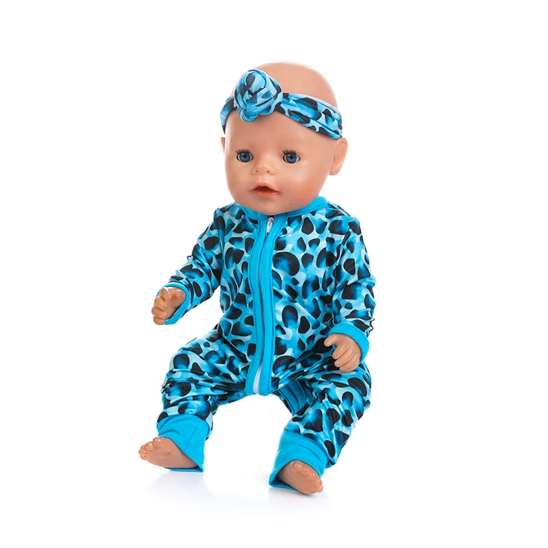 2023 New Pajamas Fit For 17Inches Baby Doll 43cm Born Babies Doll Clothes