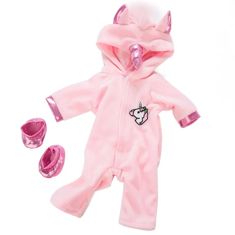 2023 New Pajamas Fit For 17Inches Baby Doll 43cm Born Babies Doll Clothes