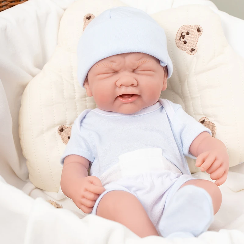 35cm Reborn Doll Cute Vinyl Reborn Dolls For 13.78inch Cute Doll Full Body Soft Vinyl Dolls Reborn Toys Gifts To Women
