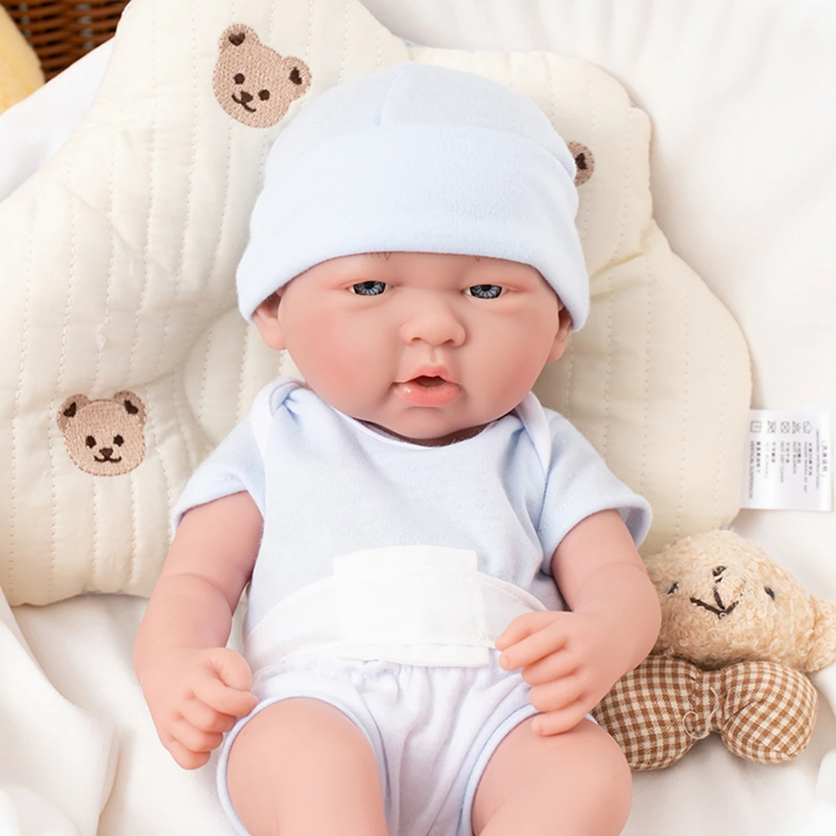 35cm Reborn Doll Cute Vinyl Reborn Dolls For 13.78inch Cute Doll Full Body Soft Vinyl Dolls Reborn Toys Gifts To Women