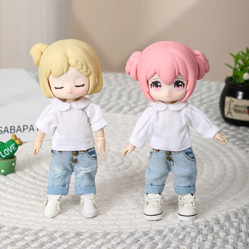 HOUZIWA OB11 Doll Clothes Trouser 1/12 BJD Doll Pant Jean