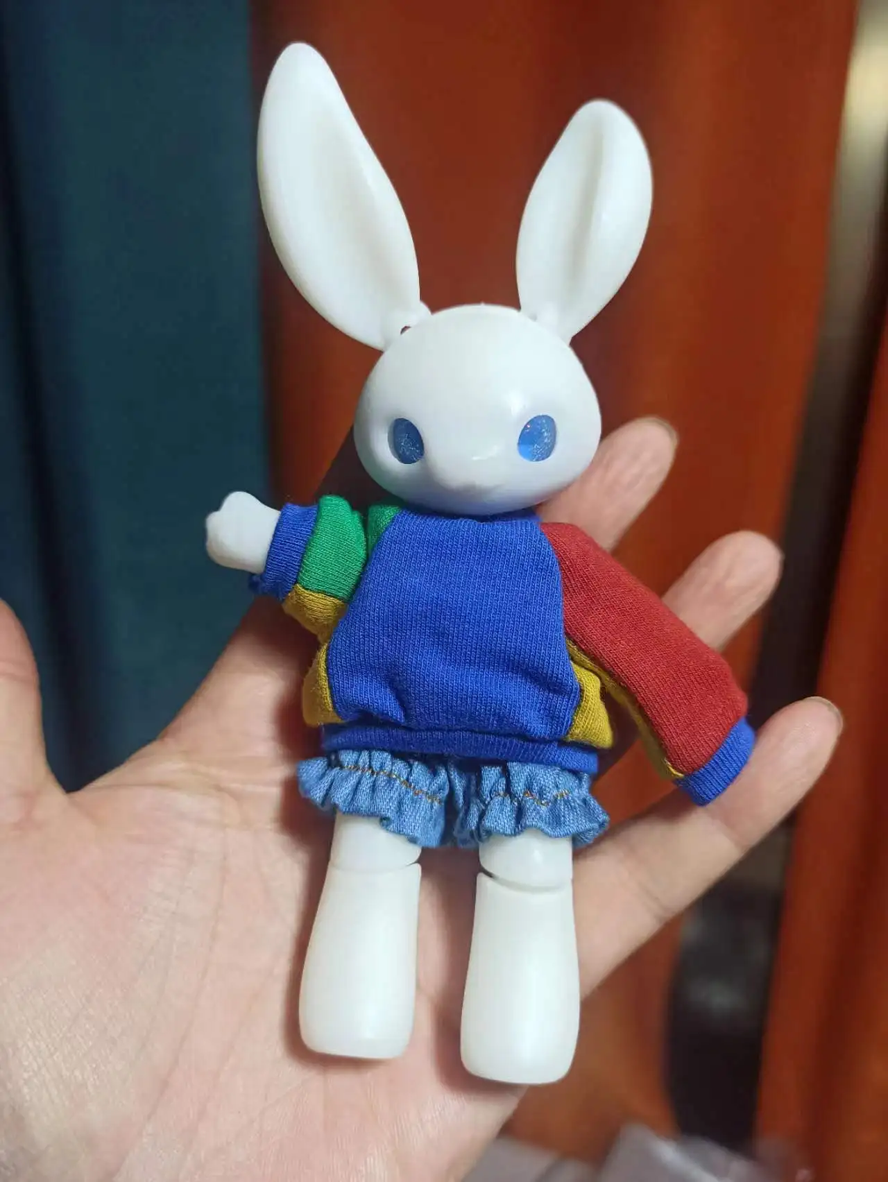 BJD doll 14cm rabbit doll girl's doll birthday gift children's toy rabbit clothing doll full set free delivery project