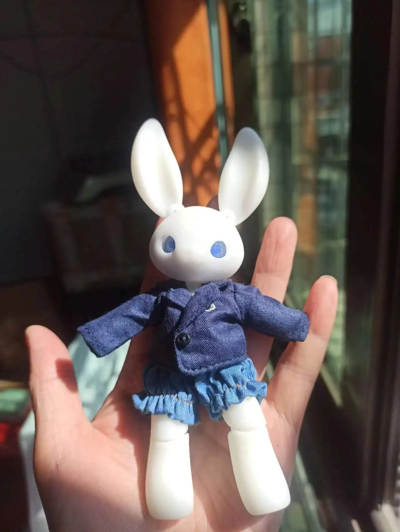 BJD doll 14cm rabbit doll girl's doll birthday gift children's toy rabbit clothing doll full set free delivery project