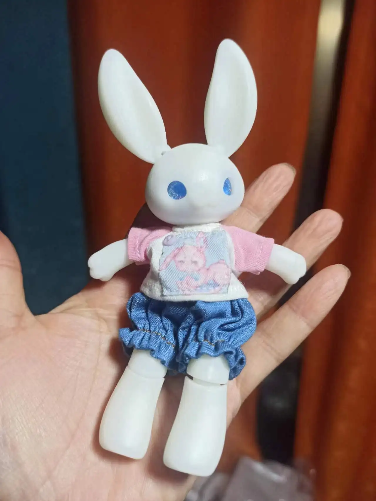 BJD doll 14cm rabbit doll girl's doll birthday gift children's toy rabbit clothing doll full set free delivery project