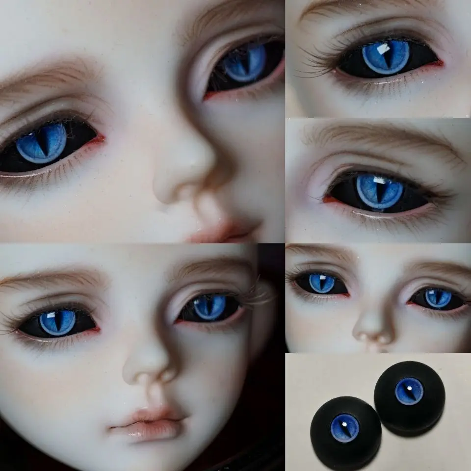 New Resin Eyes Doll Eyeball Cat Eyes Doll Accessories For 1/6 1/8 1/3 BJD Doll OB11 DIY Handmade Eyeball 10mm/12mm/14mm/16mm