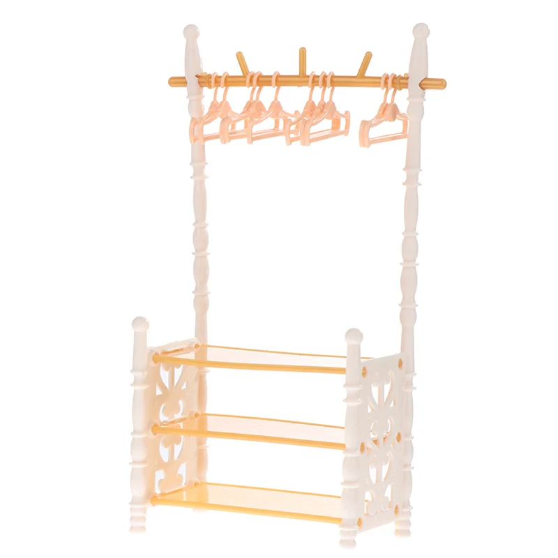 1set 30cm Dolls Hangers Dress Clothes Holder Cute Accessories Doll Clothes Rack Garment Organizer Hangers for Dolls Handbag