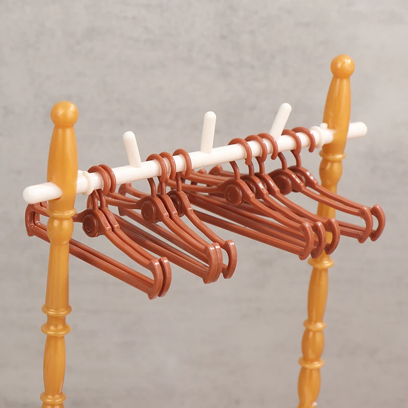 1set 30cm Dolls Hangers Dress Clothes Holder Cute Accessories Doll Clothes Rack Garment Organizer Hangers for Dolls Handbag