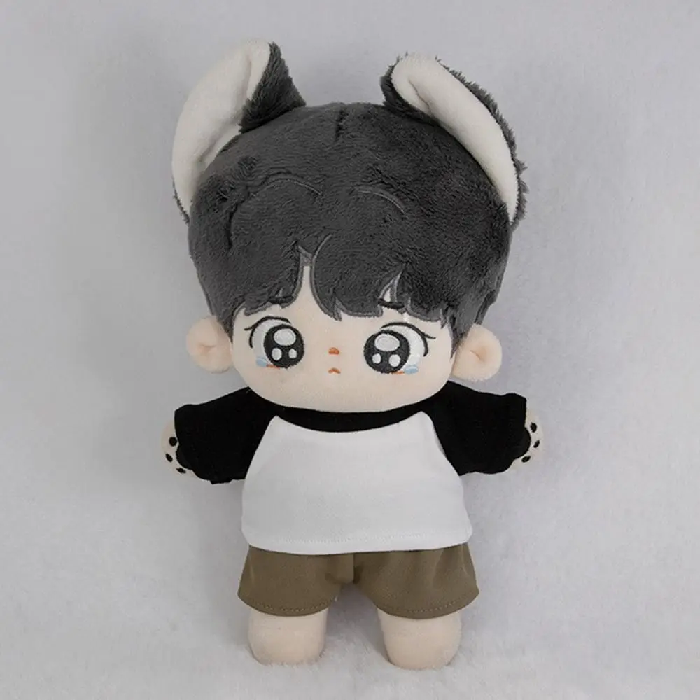10CM Doll Clothes Cute Tops Cotton T-shirt Candy Color Sweatshirt For Cotton Stuffed Dolls Toys Accessories Idol Doll Outfit