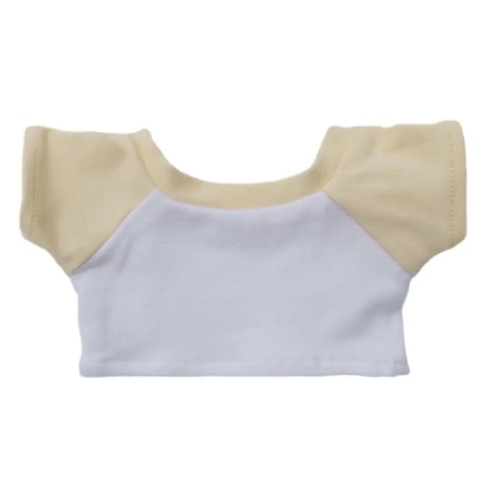 10CM Doll Clothes Cute Tops Cotton T-shirt Candy Color Sweatshirt For Cotton Stuffed Dolls Toys Accessories Idol Doll Outfit