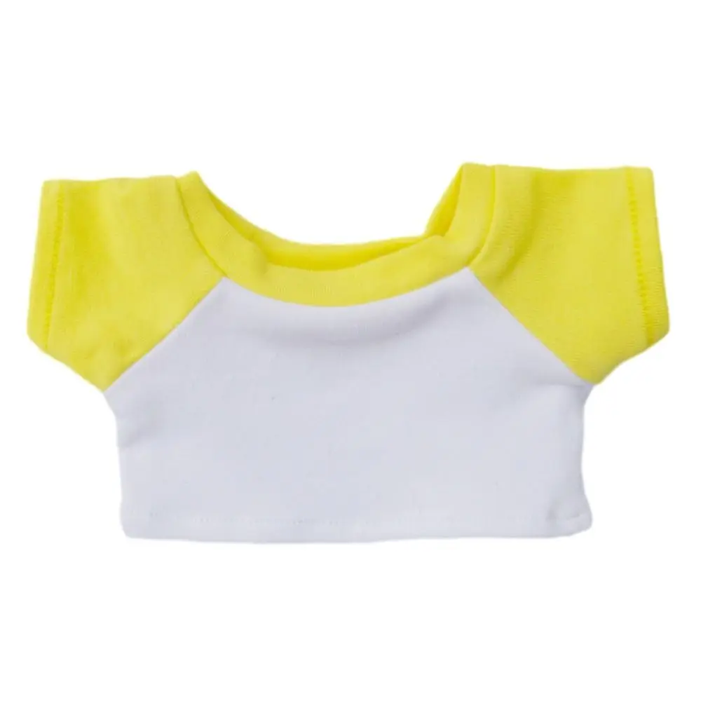10CM Doll Clothes Cute Tops Cotton T-shirt Candy Color Sweatshirt For Cotton Stuffed Dolls Toys Accessories Idol Doll Outfit