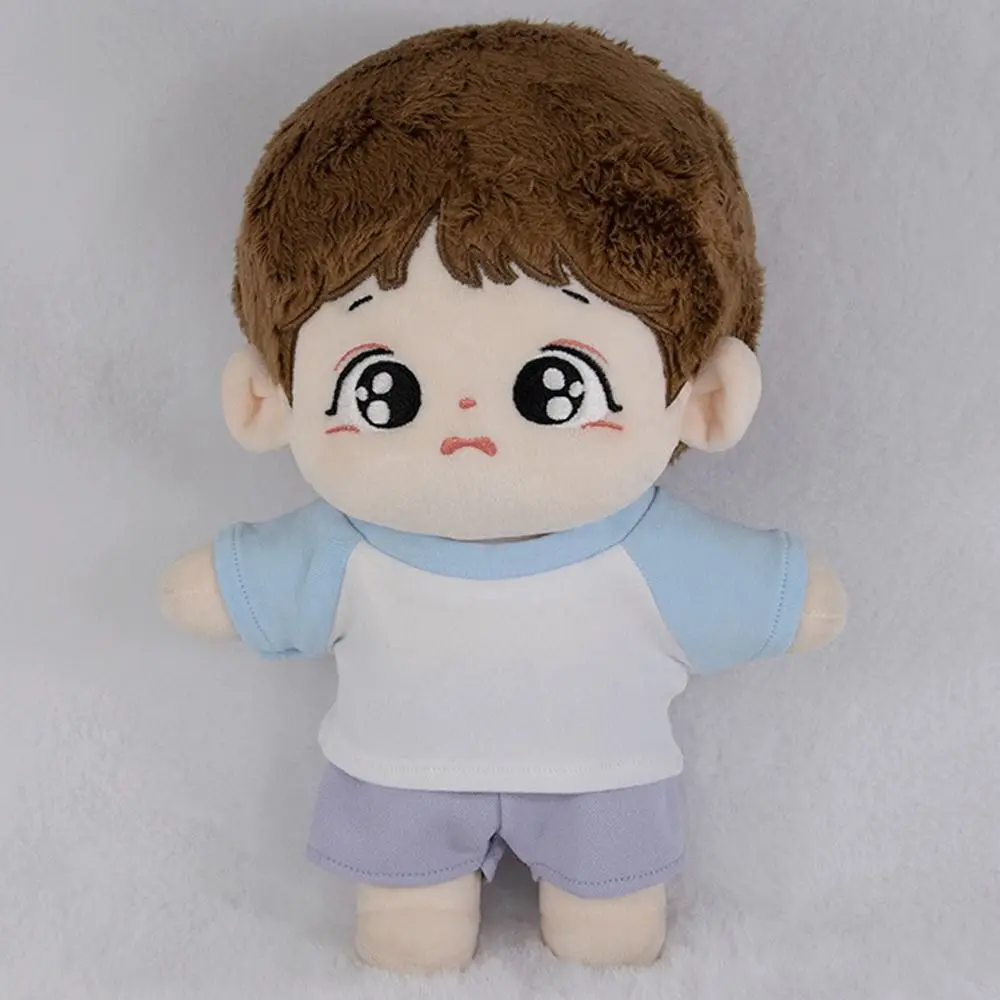 10CM Doll Clothes Cute Tops Cotton T-shirt Candy Color Sweatshirt For Cotton Stuffed Dolls Toys Accessories Idol Doll Outfit