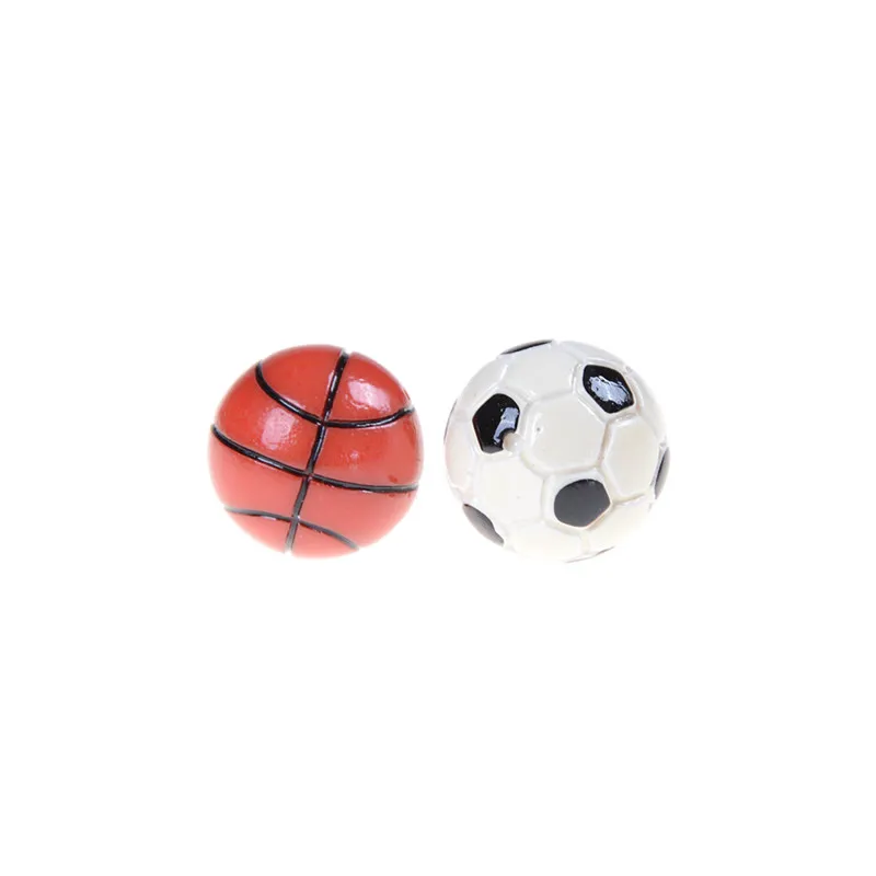 1:6/1:12 Dollhouse Miniature Sports Balls Soccer Football and Basketball Decor Toy